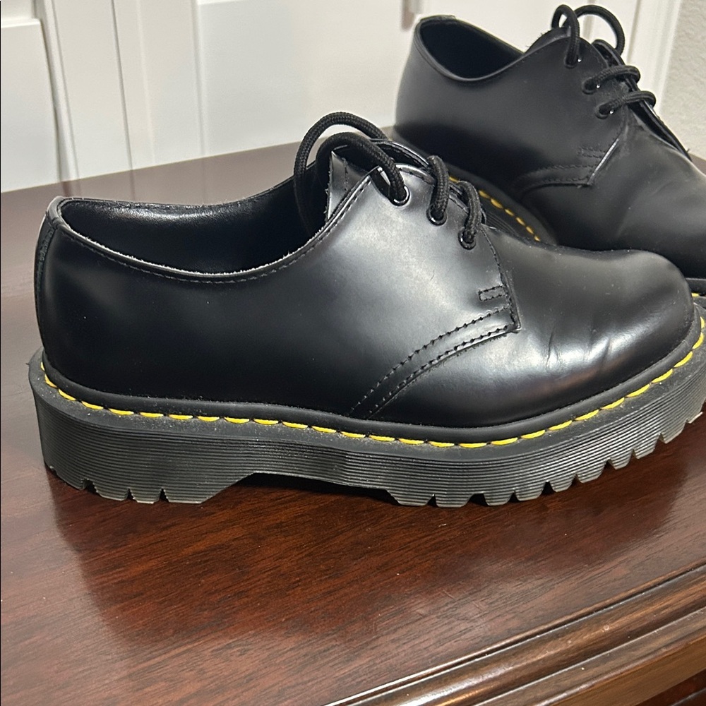 Dr. Martens Black Leather Oxfords - Picture 2 of 3